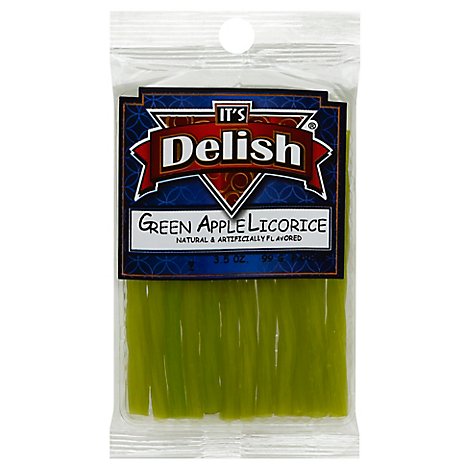 Its Delish Green Apple Licorice Bits - 3.5 Oz