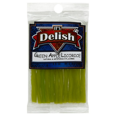 Its Delish Green Apple Licorice Bits - 3.5 Oz