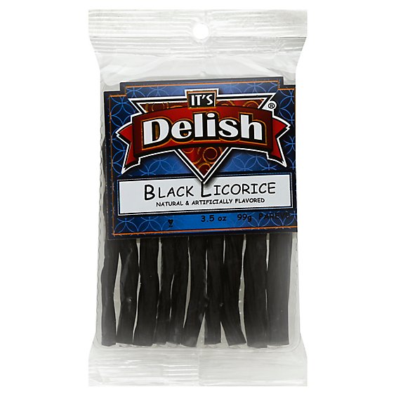 Its Delish Black Licorice Bits - 3.5 Oz