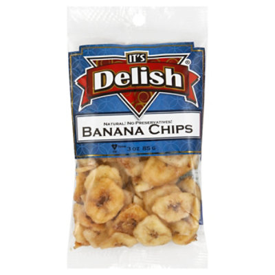 Its Delish Banana Chips - 3 Oz - Image 1