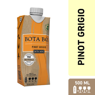 Bota Mini Wine Pinot Grigio California - 500 Ml - Image 1