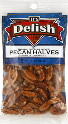 Its Delish! Pecan Halves Natural No Preservatives - 3 Oz - Image 2