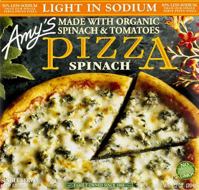 Amys Pizza Spinach Frozen - 7.2 Oz - jewelosco