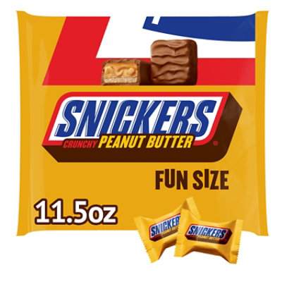 Snickers Crunchy Peanut Butter Squared Fun Size Chocolate Candy Bars - 11.5 Oz - Image 1