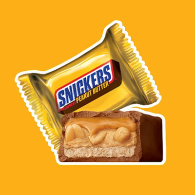 Snickers Crunchy Peanut Butter Squared Fun Size Chocolate Candy Bars - 11.5 Oz - Image 3