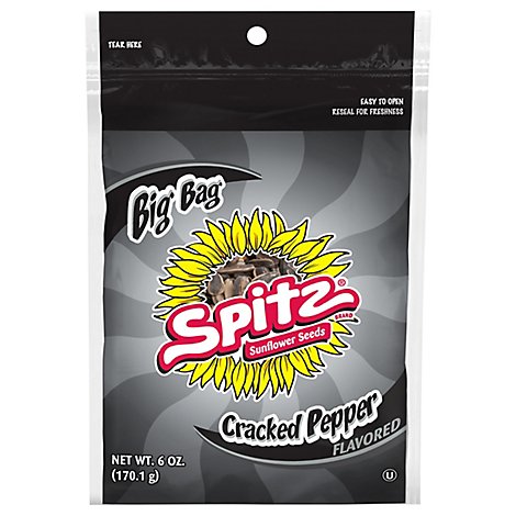 Spitz Sunflower Seeds Cracked Pepper Big Bag - 6 Oz