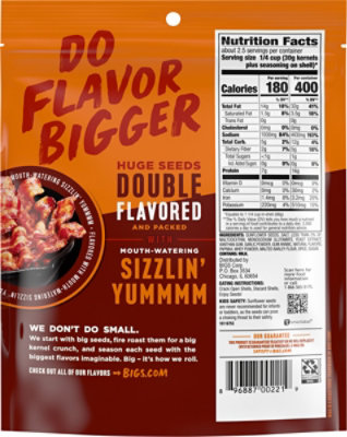 Bigs Sunflower Seeds Bacon Salt Sizzlin Bacon - 5.35 Oz - Image 5