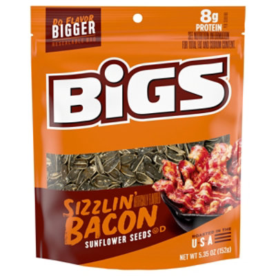 Bigs Sunflower Seeds Bacon Salt Sizzlin Bacon - 5.35 Oz - Image 1