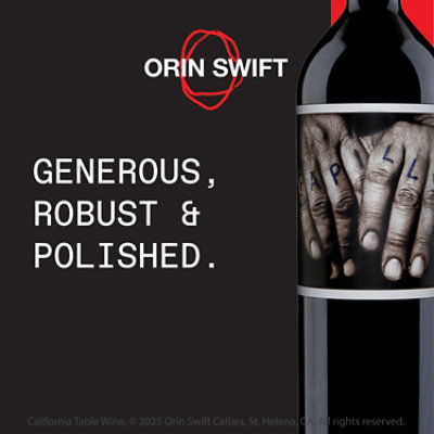 Orin Swift Papillon Napa Valley Red Blend Red Wine - 750 Ml - Image 3