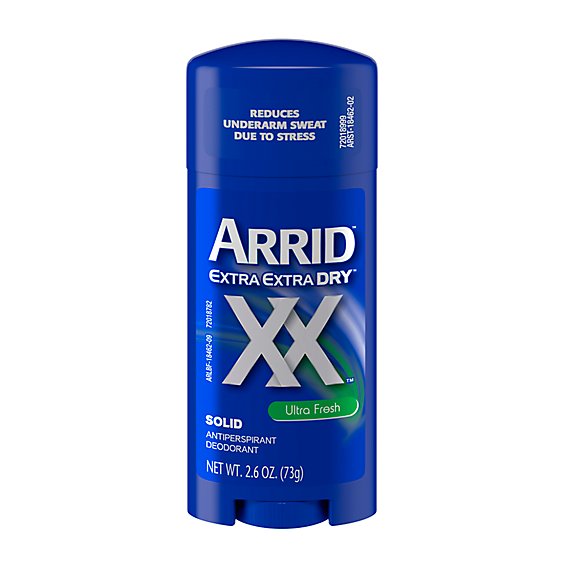 Arrid XX Extra Extra Dry Ultra Fresh Solid Antiperspirant Deodorant - 2.6 Oz
