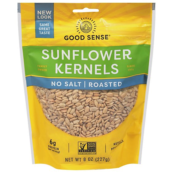 Good Sense Sunflower Nuts Roasted No Salt - 8 Oz