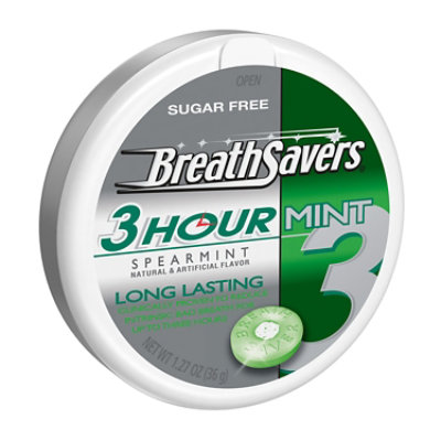 Breath Savers Spearmint Flavored Sugar Free Breath Mints Tin - 1.27 Oz - Image 1