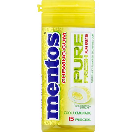 Mentos Pure Fresh Chewing Gum Sugarfree Spearmint - 15 Count - Image 2