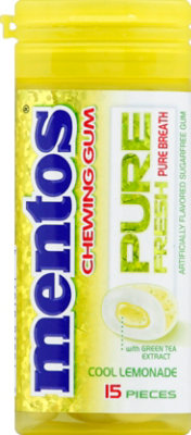 Mentos Pure Fresh Chewing Gum Sugarfree Spearmint - 15 Count - Image 2