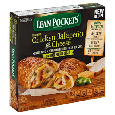 Lean Pockets Sandwiches Pretzel Bread Chicken Jalapeno And Cheese 9