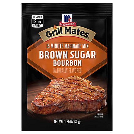 McCormick Grill Mates Brown Sugar Bourbon Marinade - 1.25 Oz - Image 1