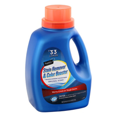 Stain Remover and Color Booster, Regular, 33 oz Bottle, 6/Carton