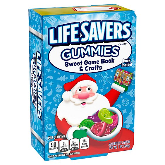 Life Savers Gummies Sweet Game Holiday Book & Crafts - 7 Oz