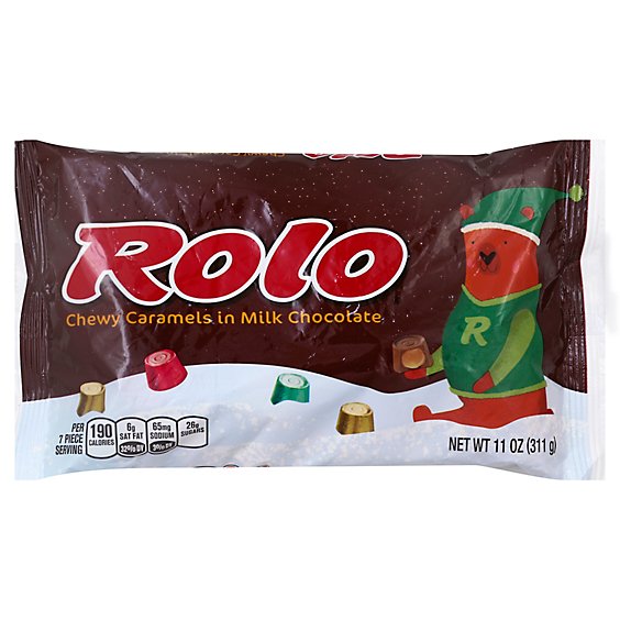 Rolo Chewy Caramels In Milk Chocolate Christmas Pack - 11 Oz