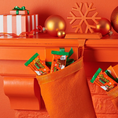 REESE'S Milk Chocolate Peanut Butter Trees Christmas Candy Packs - 6-1.2 Oz - Image 5