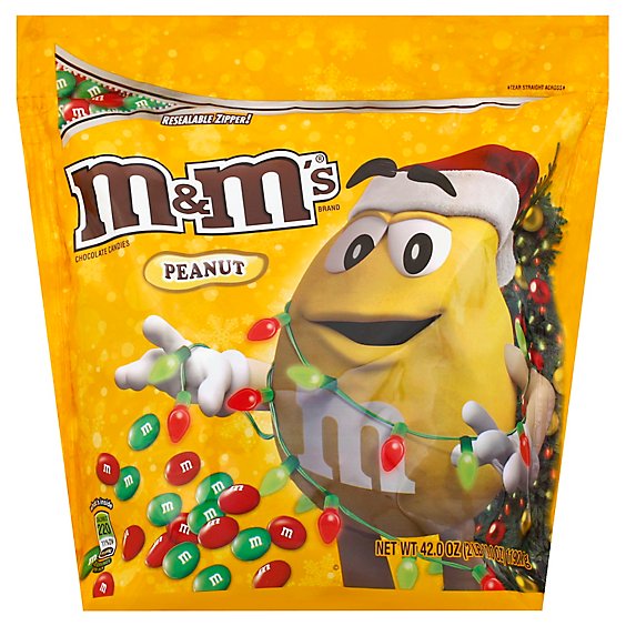 M&M'S Candies Chocolate Peanut Holiday - 42 Oz