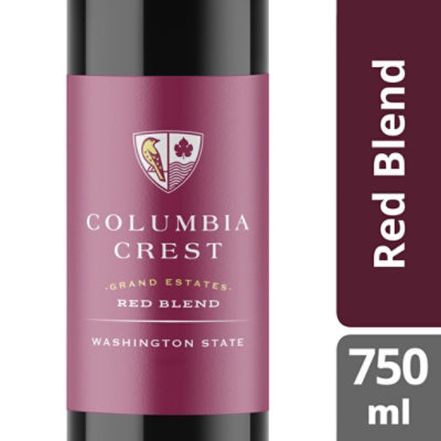 Columbia Crest Grand Estates Red Blend Wine Bottle - 750 Ml - Image 1