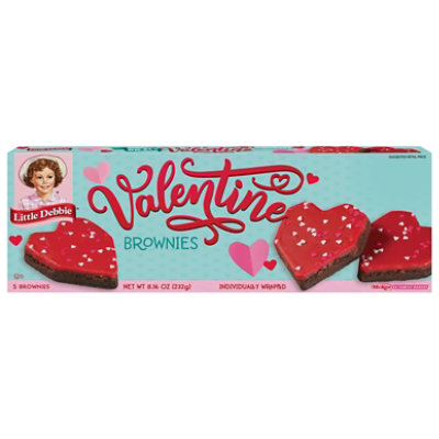 Little Debbie Brownies Iced Be My Valentines - 8 Oz