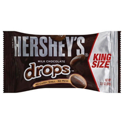 HERSHEYS Milk Chocolate Drops King Size - 2.1 Oz