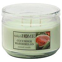 Todays Home Candle Cucumber Watermelon - 11 Oz - Image 1