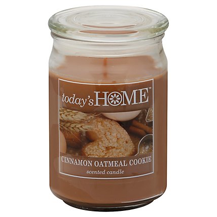 Todays Home Candle Cinnamon Oatmeal Cookie - 16 Oz - Image 1