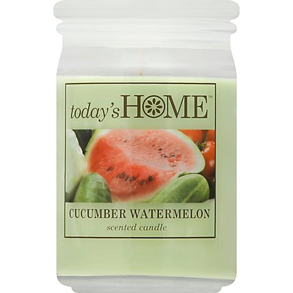 Todays Home Candle Cucumber Watermelon - 16 Oz - Image 2