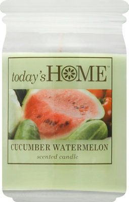 Todays Home Candle Cucumber Watermelon - 16 Oz - Image 2