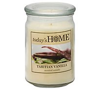 Todays Home Candle Tahitian Vanilla - 16 Oz
