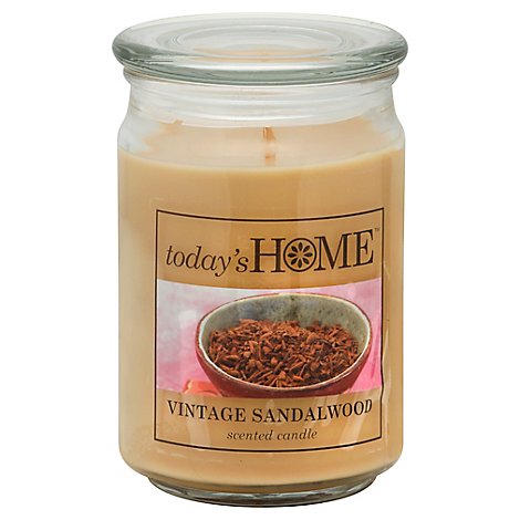 Todays Home Candle Vintage Sandalwood - 16 Oz