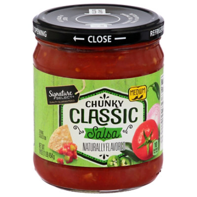 Signature SELECT Chunky Classic Salsa Medium Jar - 16 Oz - Image 2