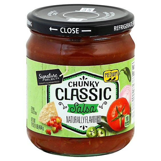 Signature SELECT Salsa Chunky Classic Medium Jar - 16 Oz