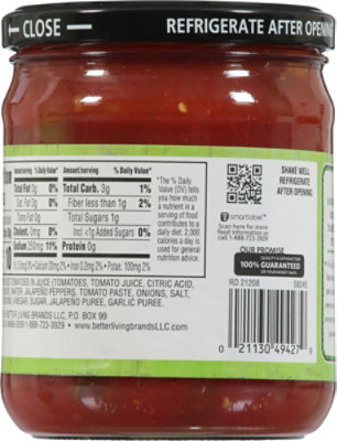 Signature SELECT Chunky Classic Mild Salsa Jar - 16 Oz - Image 5