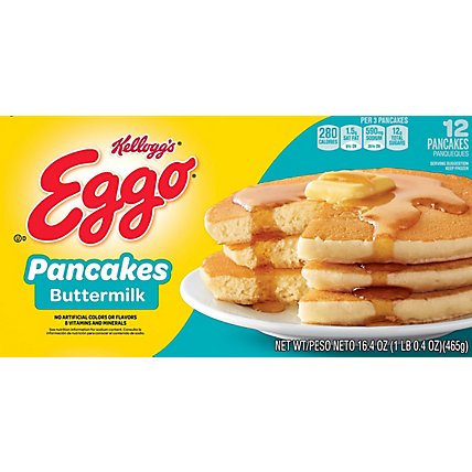 Eggo Frozen Pancakes Breakfast Buttermilk 12 Count - 16.4 Oz - Image 2