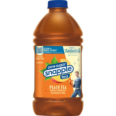Snapple Zero Sugar Peach Tea In Bottle - 64 Fl. Oz. - Image 1