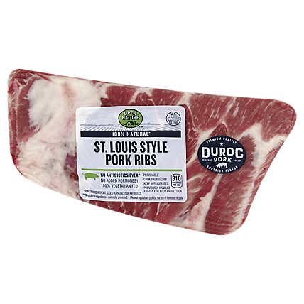Open Nature Pork Ribs Spareribs St. Louis Style - 1.50 LB - Image 1