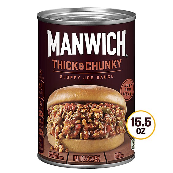Manwich Thick And Chunky Sloppy Joe Canned Sauce - 15.5 Oz