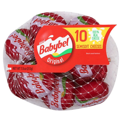 Mini Babybel Original Snack Cheese 10 Pack - 7.5 Oz.