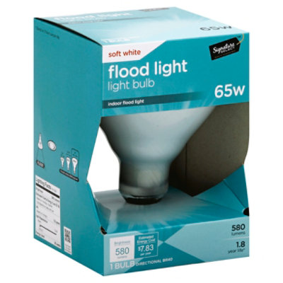 Signature SELECT Light Bulb Indoor Flood Light Soft White 65W 580 Lumens - Each - Image 1