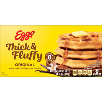 Eggo Thick and Fluffy Frozen Waffles Original Frozen Breakfast 6 Count - 11.6 Oz - Image 8