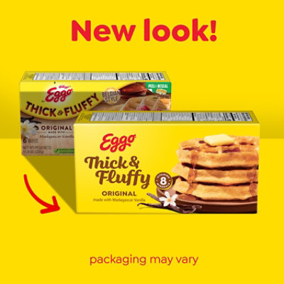 Eggo Thick and Fluffy Frozen Waffles Original Frozen Breakfast 6 Count - 11.6 Oz - Image 2