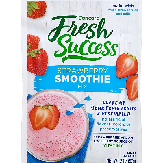 Concord Foods Smoothie Mix Strawberry - 2 Oz