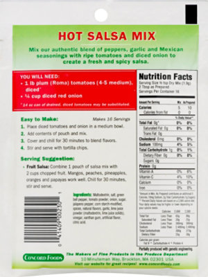 Concord Foods Seasoning Mix Salsa - 1.06 Oz - Image 6