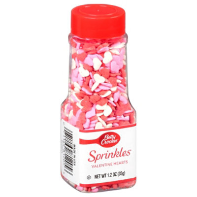  Betty Crocker Decorating Decors Red White And Pink Hearts - 2 Oz 