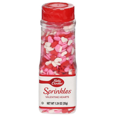  Betty Crocker Decorating Decors Red White And Pink Hearts - 2 Oz 