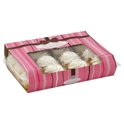 Cupcake Cake Mini Two Bite Vanilla - Each